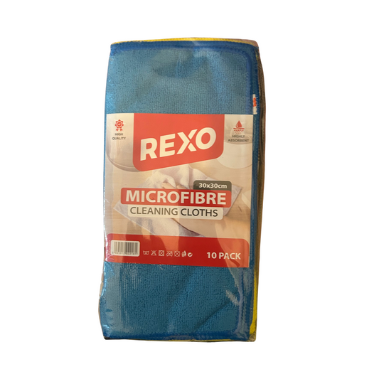 Microfibre Cleaning Cloth | Pack of 10 | Multicolor | Case: 10 bags